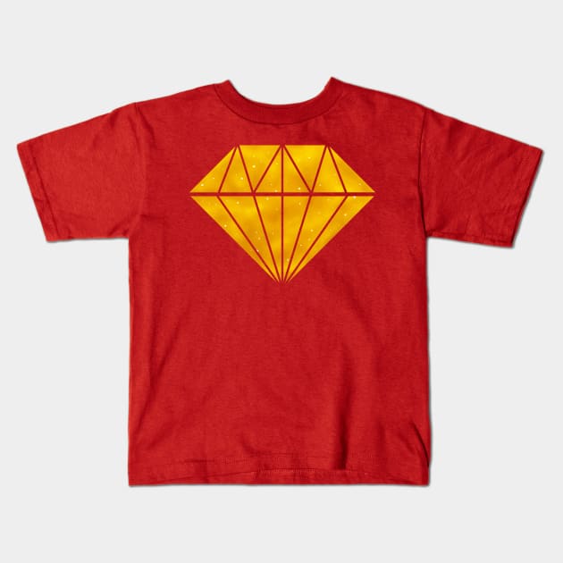 Yellow Diamond Kids T-Shirt by TotalGeekage
